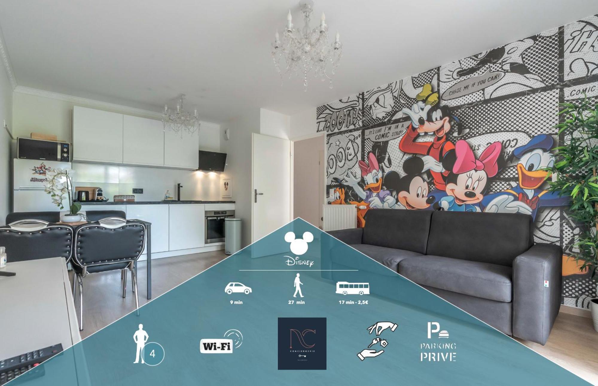 Disneyland-Paris 4Pers,Wifi, Parking Chessy  Zewnętrze zdjęcie